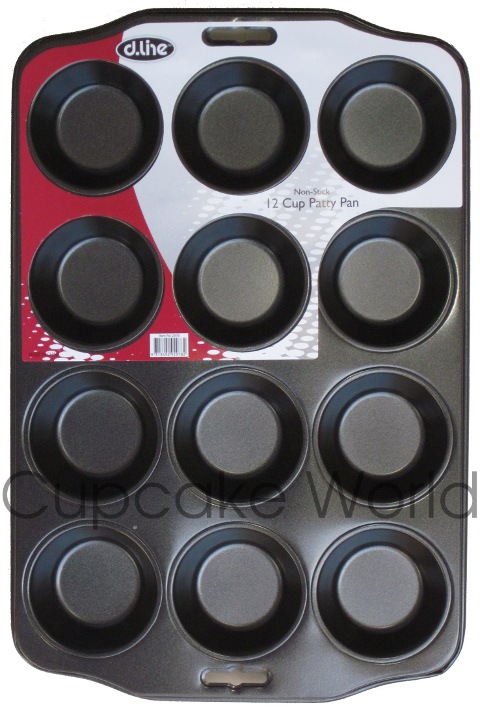 12 CUP PATTY CUPCAKE MUFFIN TRAY PAN TIN NONSTICK PETIT 12 CUP PATTY CUPCAKE MUFFIN TRAY PAN TIN NONSTICK PETIT
